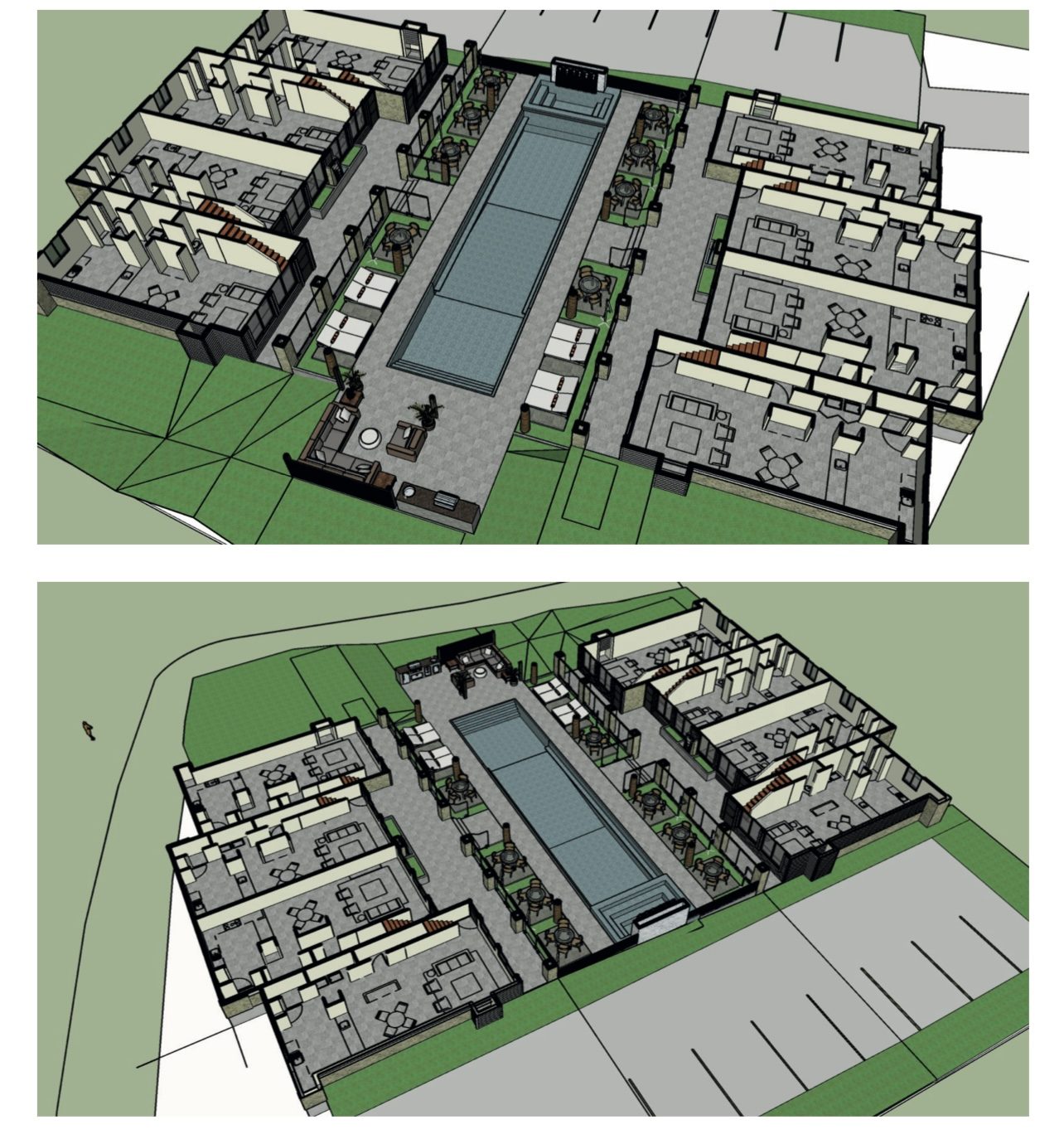 Lake Conroe — Massing model