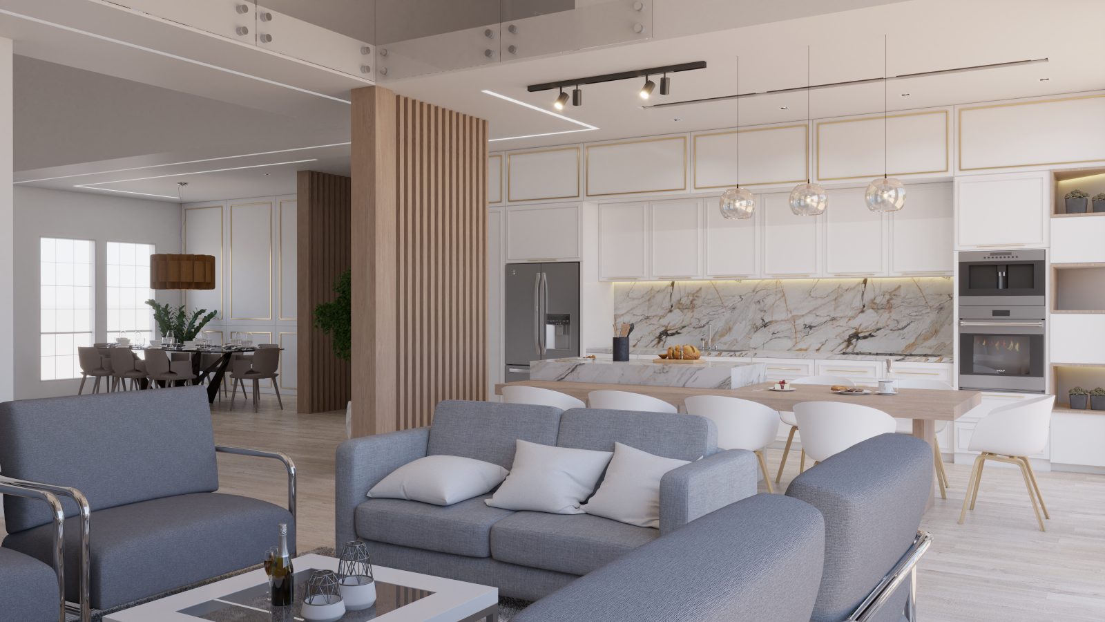 3D render — Open Living